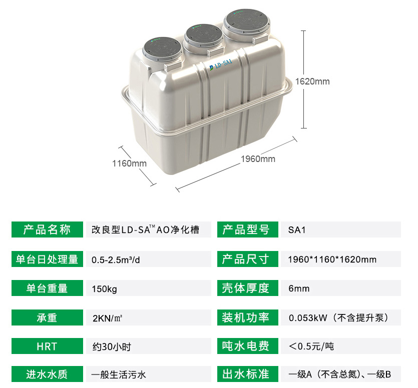 户用农村污水处理设备